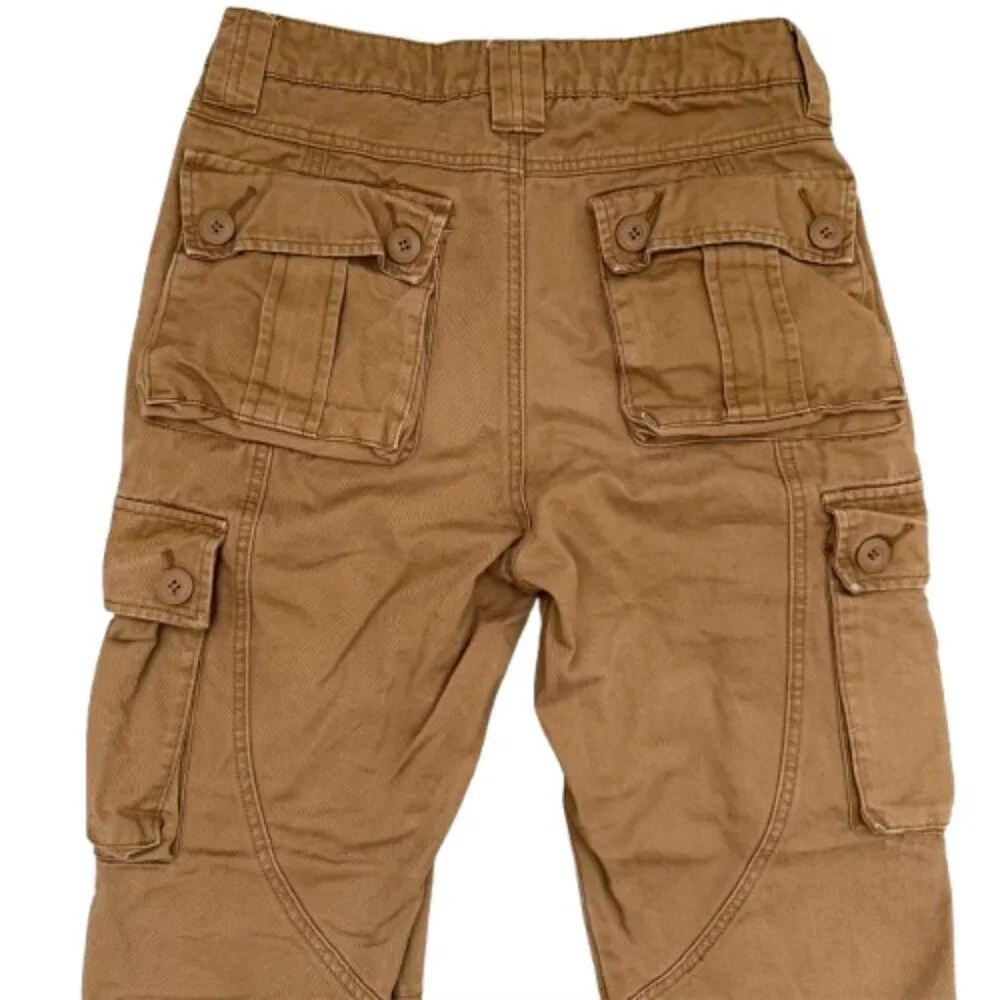 Matchstick Mens Cargo Pants Size 29 Small Workwear Drawstring Pockets - Picture 5 of 6